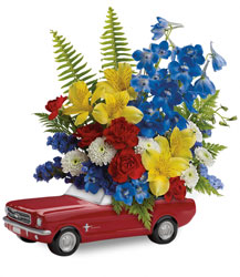 '65 Ford Mustang Bouquet  Cottage Florist Lakeland Fl 33813 Premium Flowers lakeland
